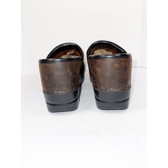 Dansko Professional Leather Clog Antique Brown Mule Comfort Women 39/8.5-9 Wide - Picture 5 of 14